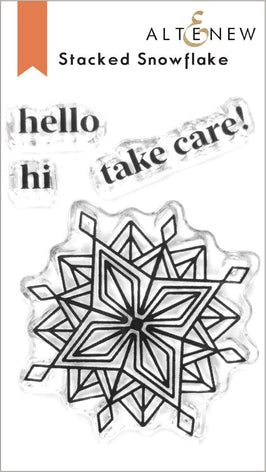 Photocentric Clear Stamps Stacked Snowflake Stamp Set