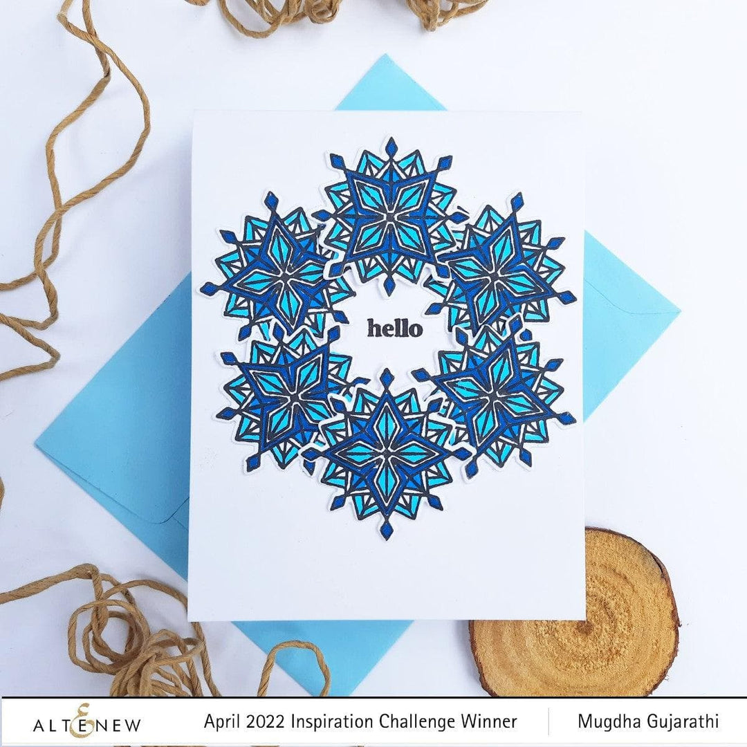 Photocentric Clear Stamps Stacked Snowflake Stamp Set