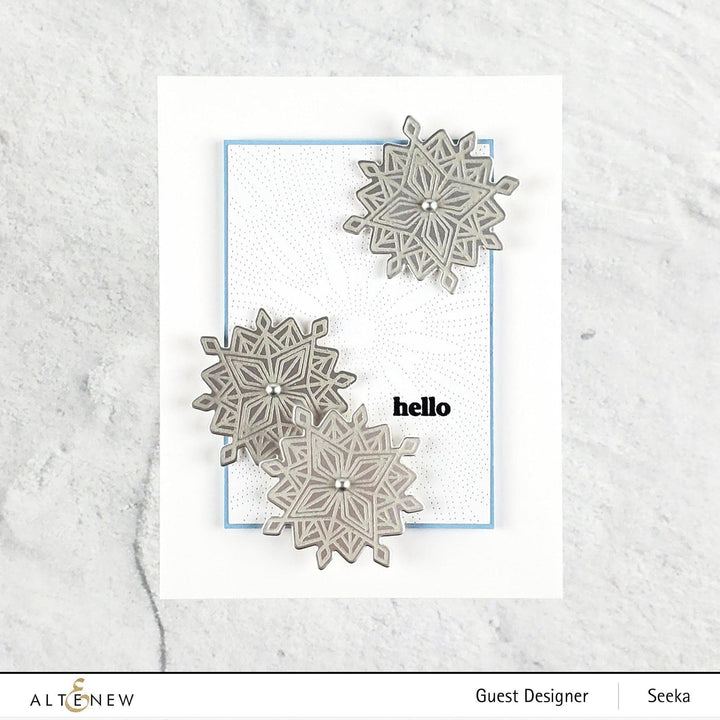 Photocentric Clear Stamps Stacked Snowflake Stamp Set