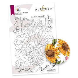 Stamp & Paint: One Happy Bouquet Stamp Set