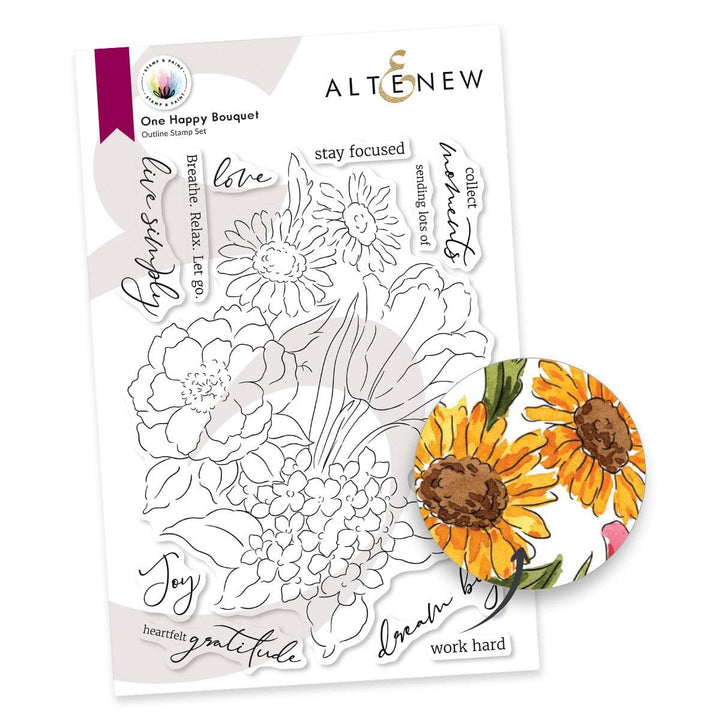 Stamp & Paint: One Happy Bouquet Stamp Set
