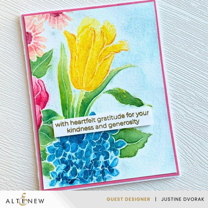 Stamp & Paint: One Happy Bouquet Stamp Set