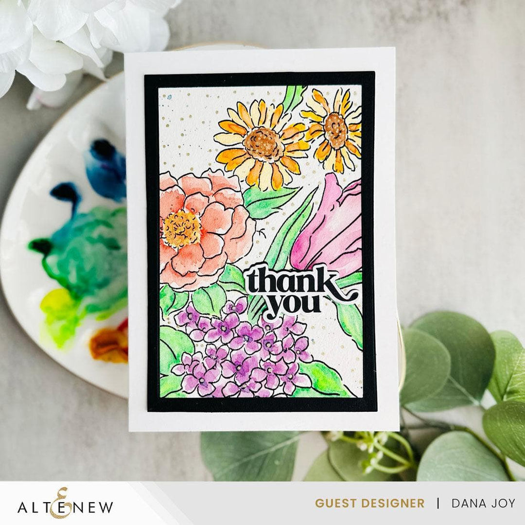 Stamp & Paint: One Happy Bouquet Stamp Set