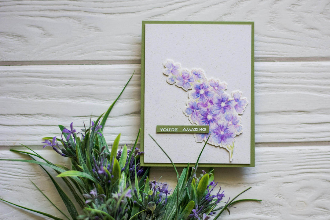 Altenew Starry Flowers clear stamp set featuring floral and starry designs for crafting and card-making projects.
