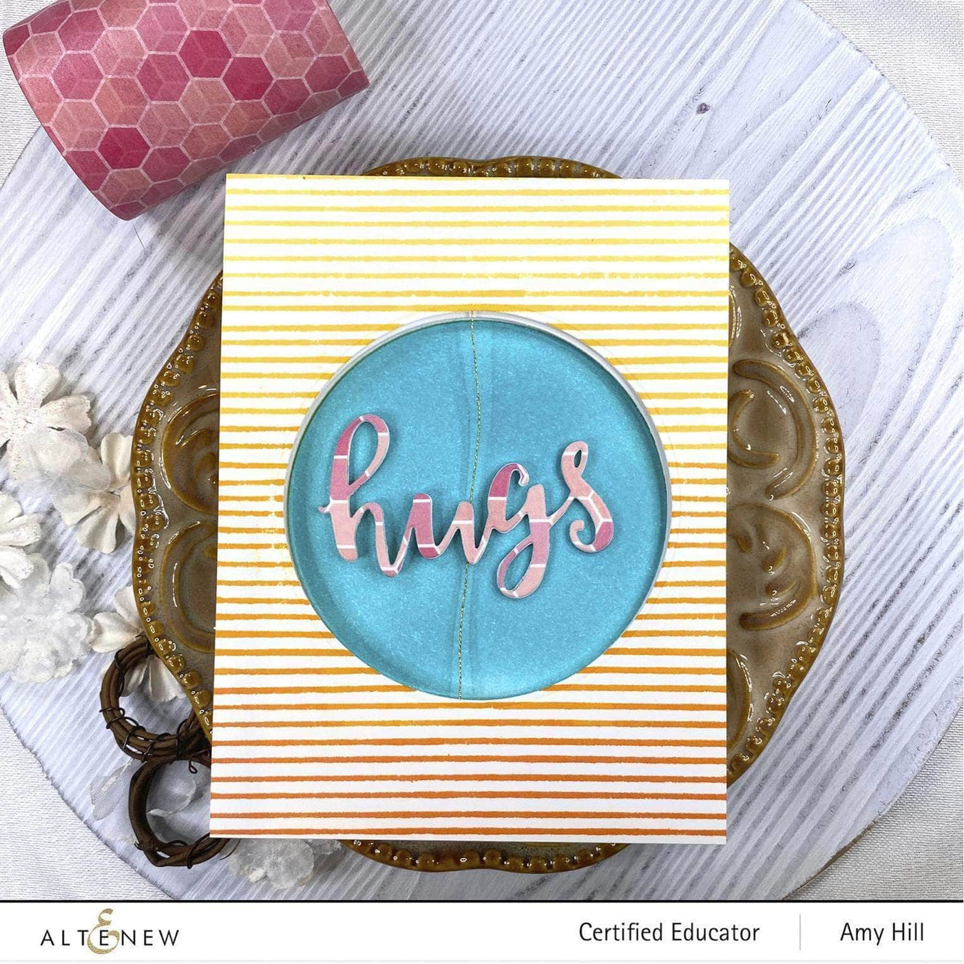Photocentric Clear Stamps Striped Circle Stamp Set