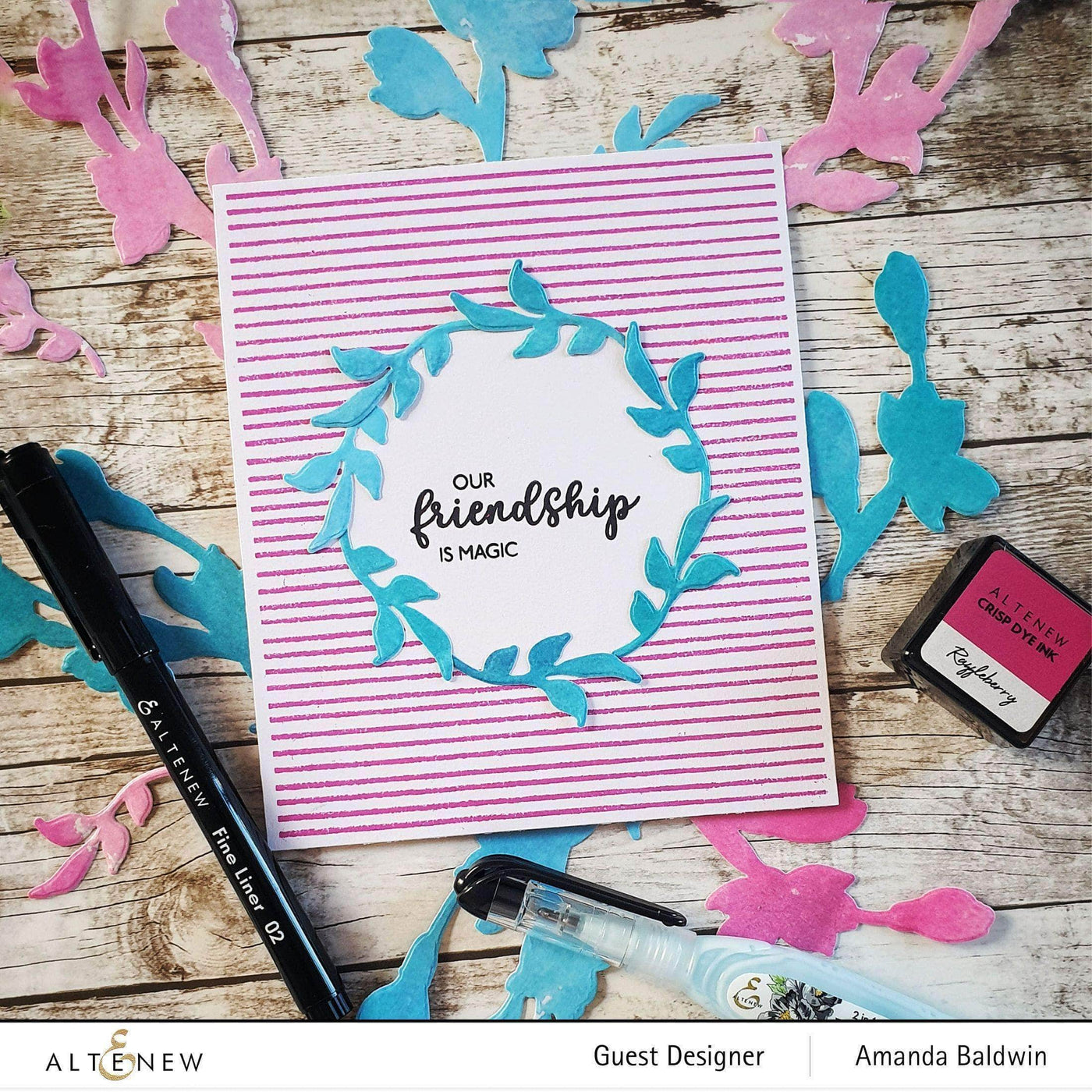 Photocentric Clear Stamps Striped Circle Stamp Set