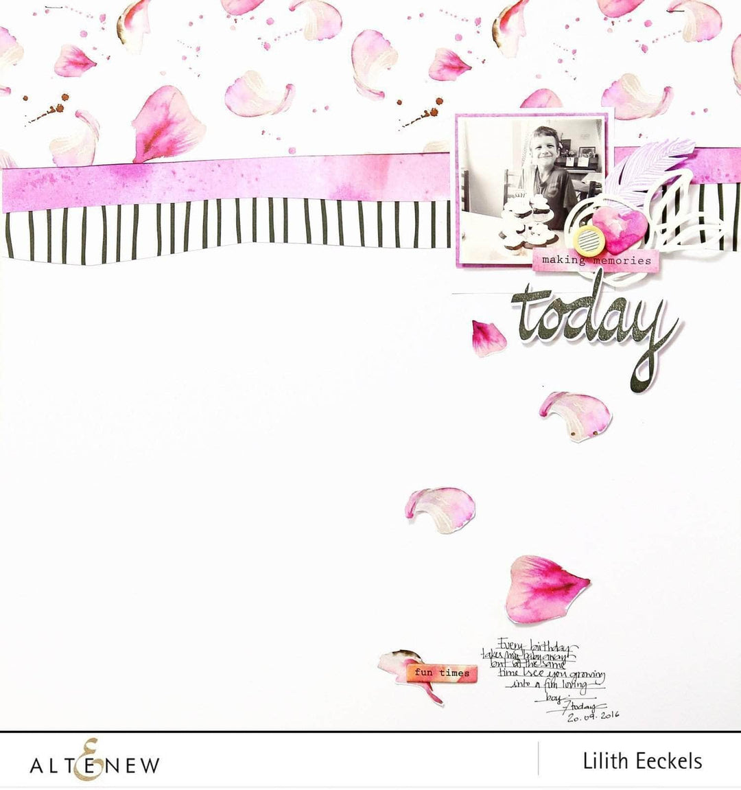 Photocentric Clear Stamps Super Script Scrapbook Stamp Set