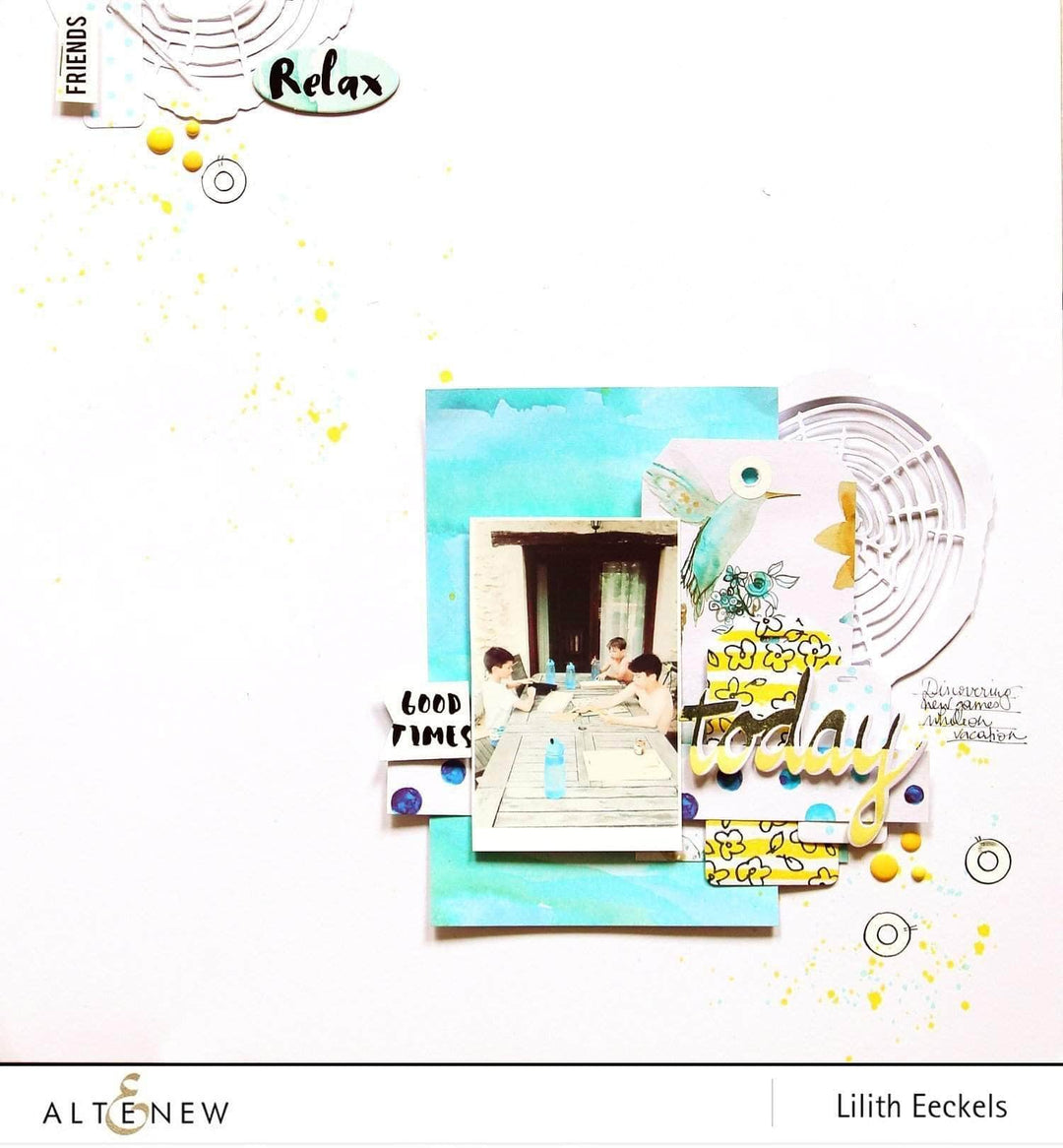 Photocentric Clear Stamps Super Script Scrapbook Stamp Set