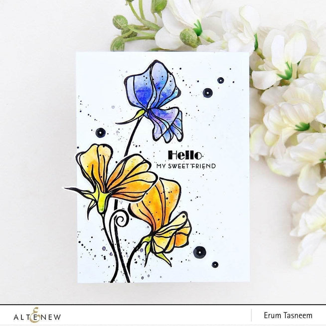 Photocentric Clear Stamps Sweetest Peas Stamp Set