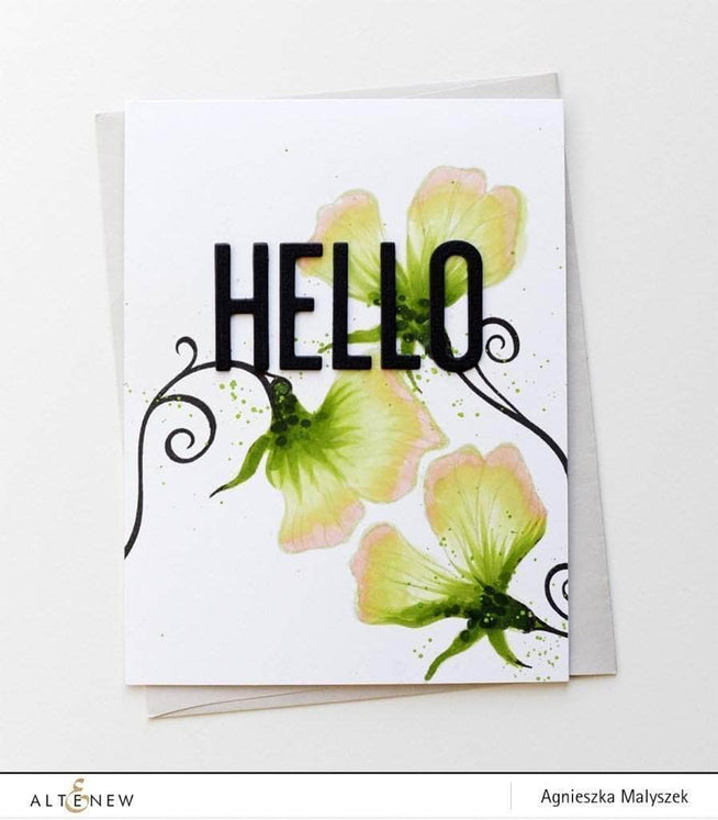 Photocentric Clear Stamps Sweetest Peas Stamp Set