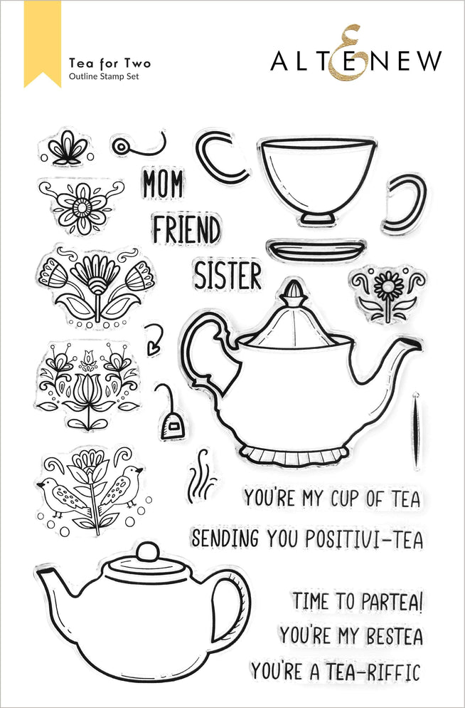 Photocentric Clear Stamps Tea for Two Stamp Set