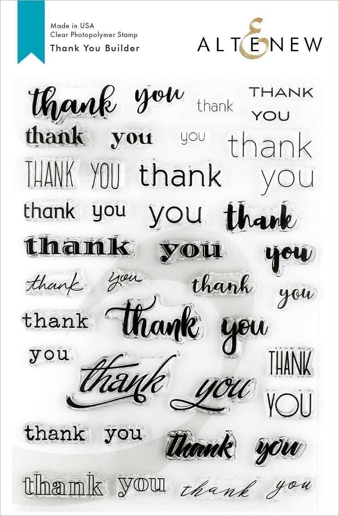 Photocentric Clear Stamps Thank You Builder Stamp Set