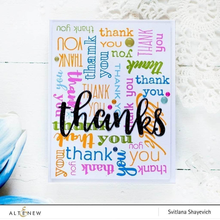 Photocentric Clear Stamps Thank You Builder Stamp Set
