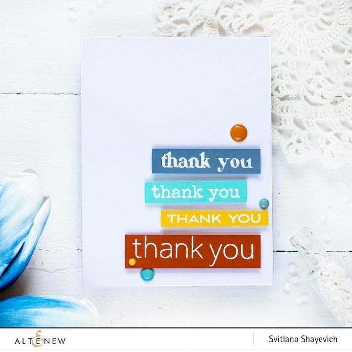 Photocentric Clear Stamps Thank You Builder Stamp Set