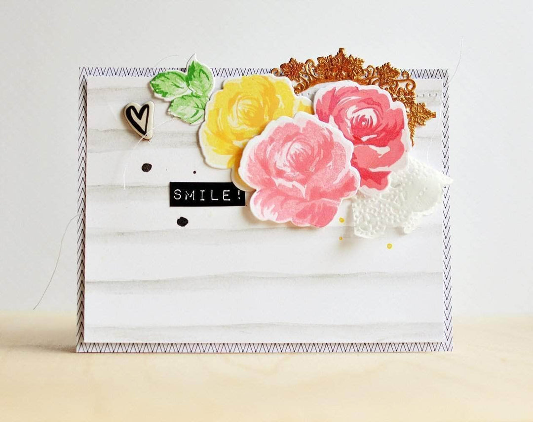 Photocentric Clear Stamps Vintage Flowers Stamp Set