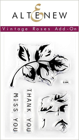 Photocentric Clear Stamps Vintage Roses Add-On Stamp Set