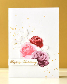 PMA Industries, Inc. Clear Stamps Vintage Roses Stamp Set