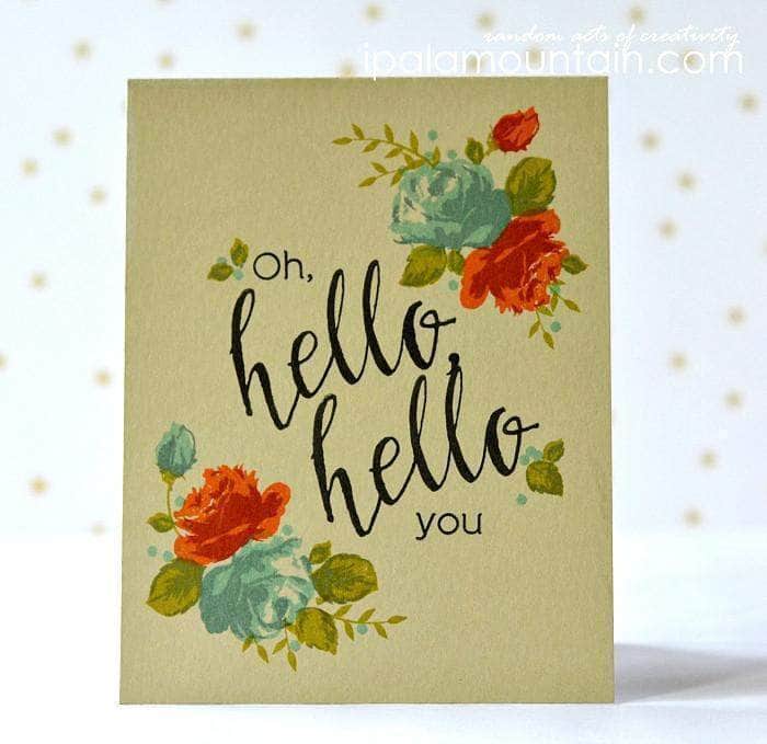 PMA Industries, Inc. Clear Stamps Vintage Roses Stamp Set