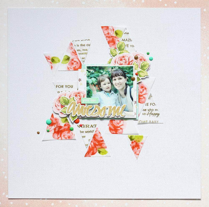 PMA Industries, Inc. Clear Stamps Vintage Roses Stamp Set