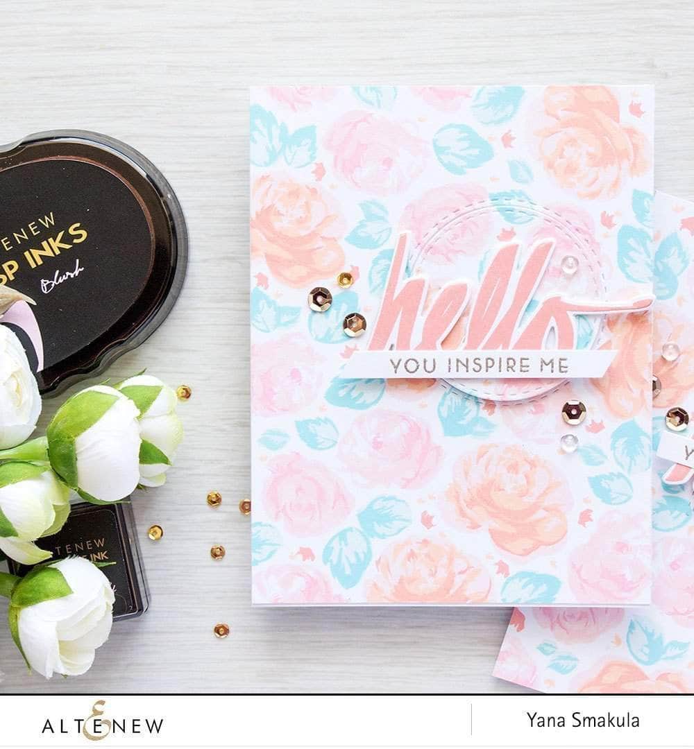 PMA Industries, Inc. Clear Stamps Vintage Roses Stamp Set