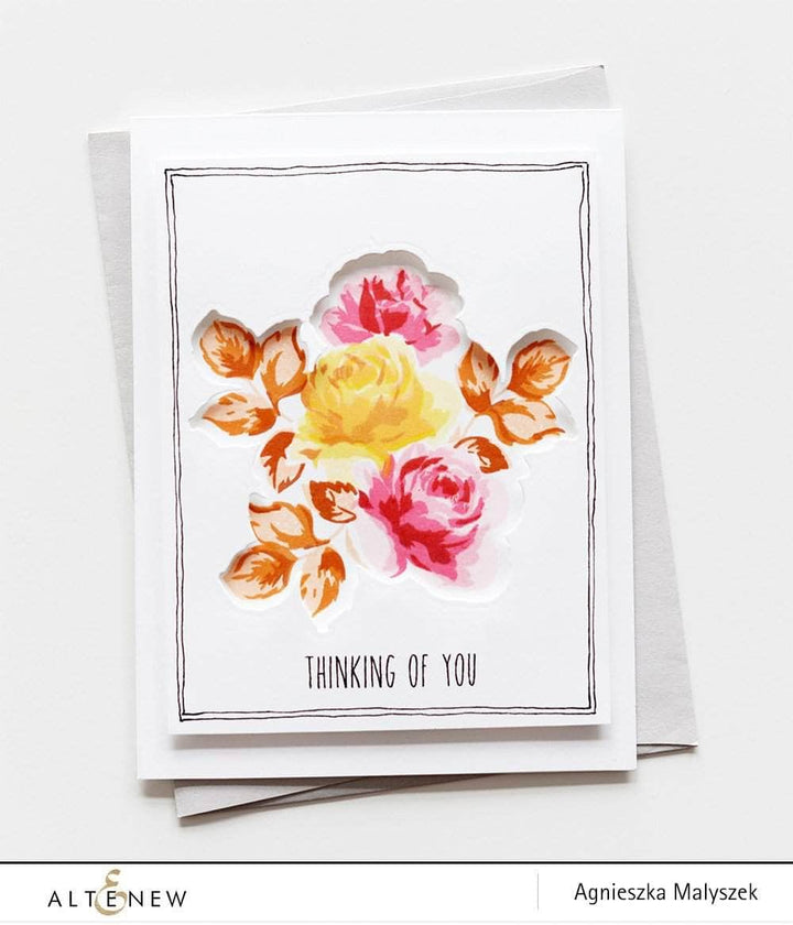 PMA Industries, Inc. Clear Stamps Vintage Roses Stamp Set