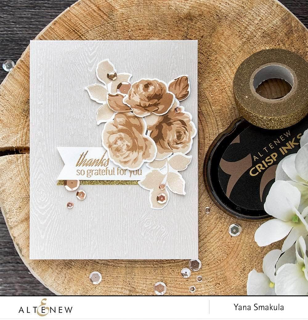 PMA Industries, Inc. Clear Stamps Vintage Roses Stamp Set