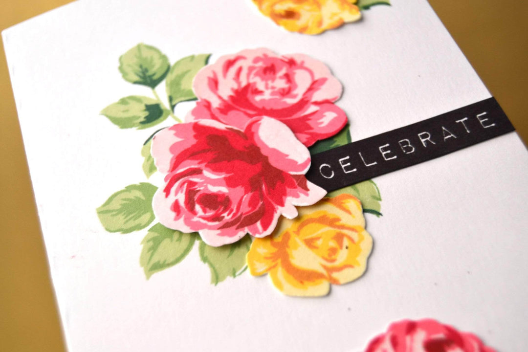 PMA Industries, Inc. Clear Stamps Vintage Roses Stamp Set