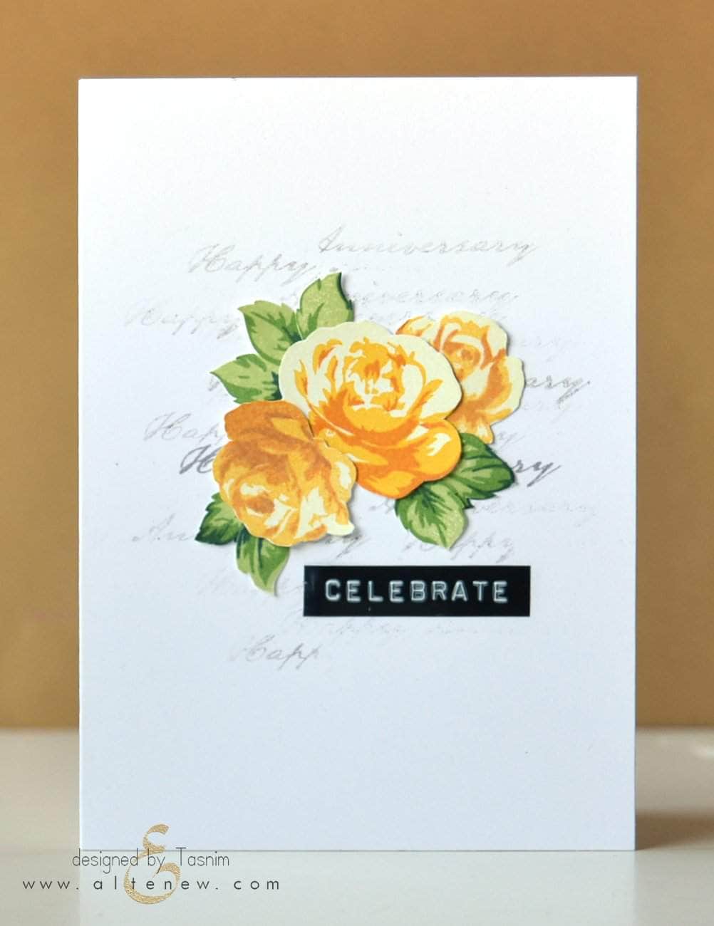 PMA Industries, Inc. Clear Stamps Vintage Roses Stamp Set