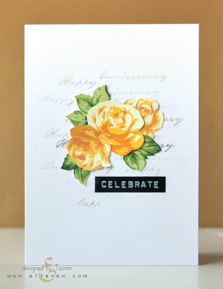 PMA Industries, Inc. Clear Stamps Vintage Roses Stamp Set