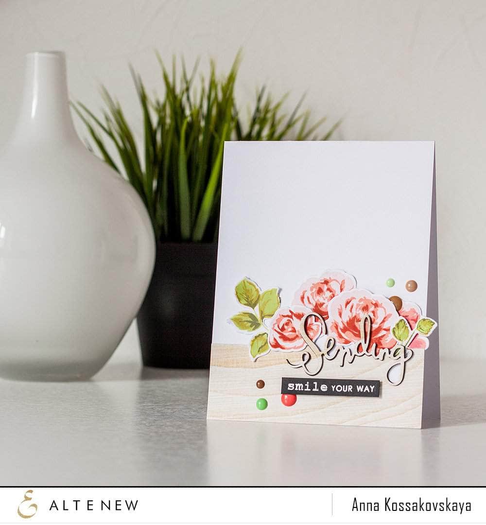 PMA Industries, Inc. Clear Stamps Vintage Roses Stamp Set