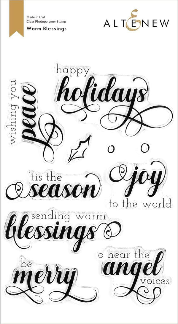 Photocentric Clear Stamps Warm Blessings Stamp Set