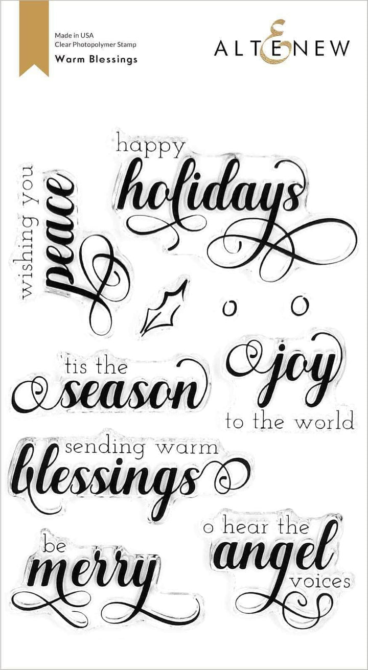 Photocentric Clear Stamps Warm Blessings Stamp Set