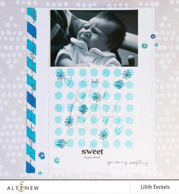 Photocentric Clear Stamps Watercolor Dots Stamp Set