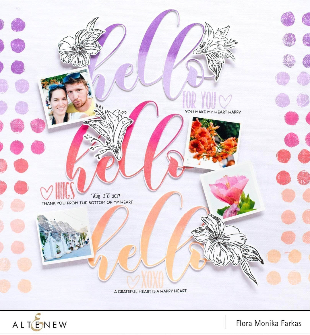 Photocentric Clear Stamps Watercolor Dots Stamp Set