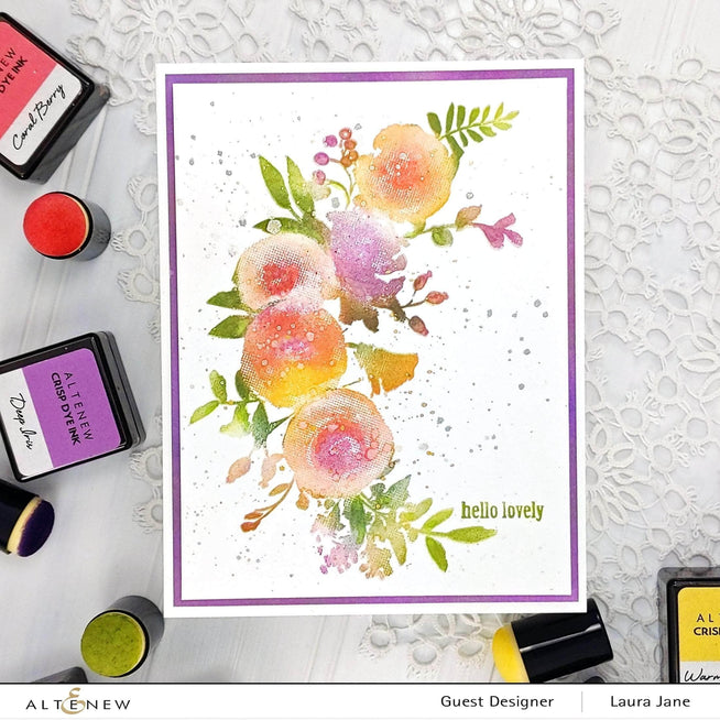 Photocentric Clear Stamps Watercolor Halftone Stamp Set