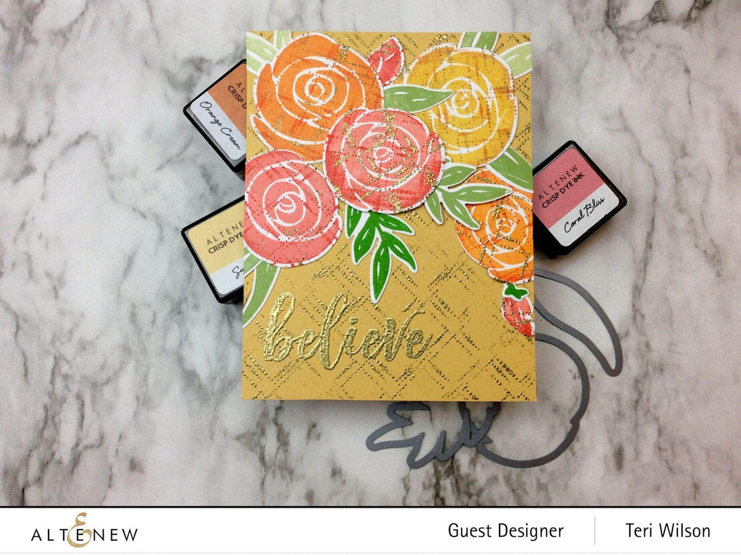 Photocentric Clear Stamps Watercolor Roses Stamp Set