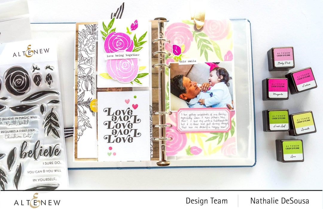 Watercolor Roses Stamp Set