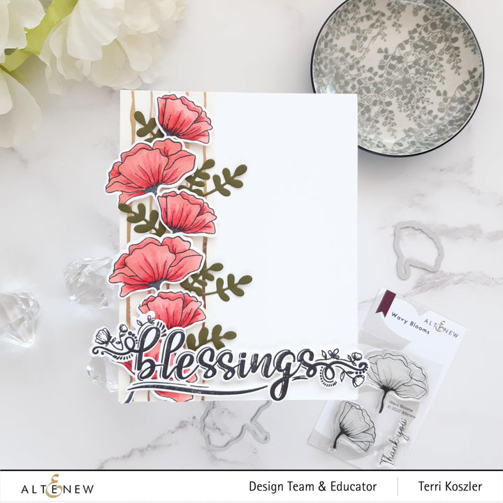 Photocentric Clear Stamps Wavy Blooms Stamp Set