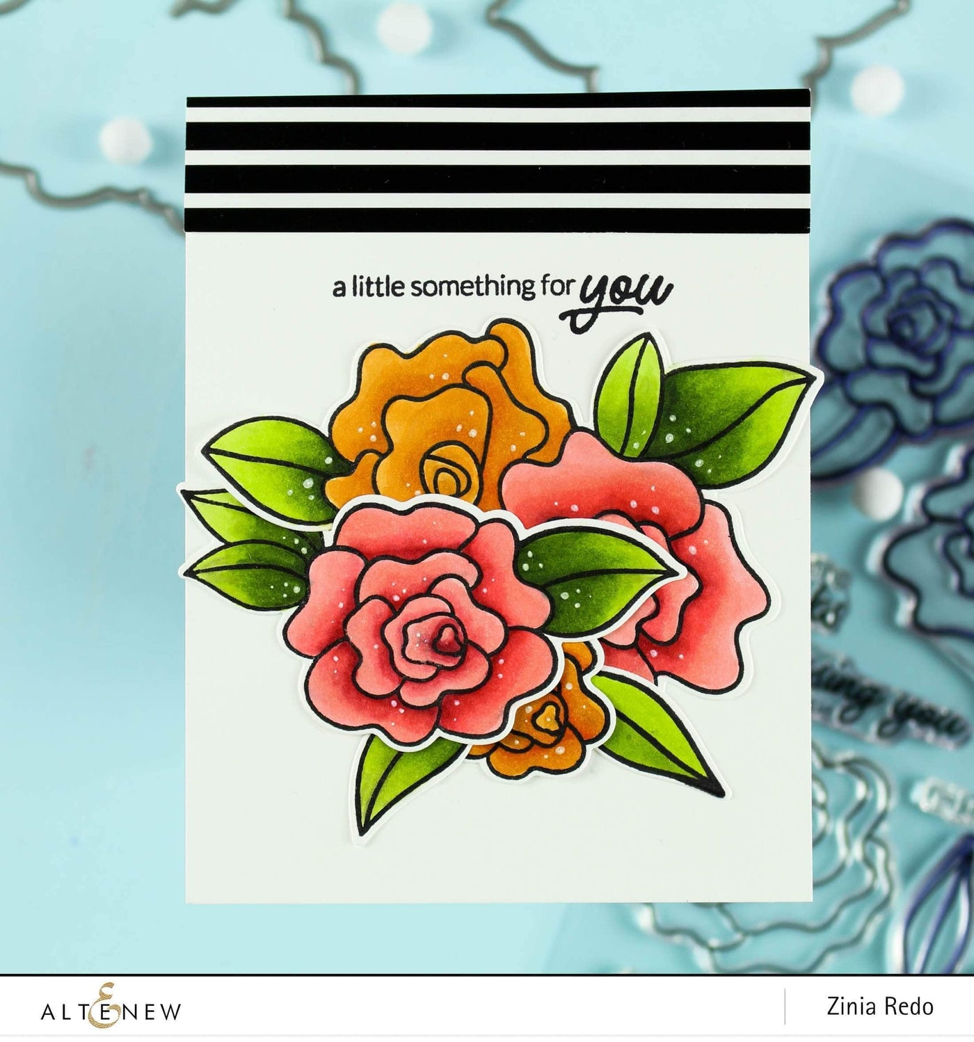 Photocentric Clear Stamps Wavy Roses Stamp Set