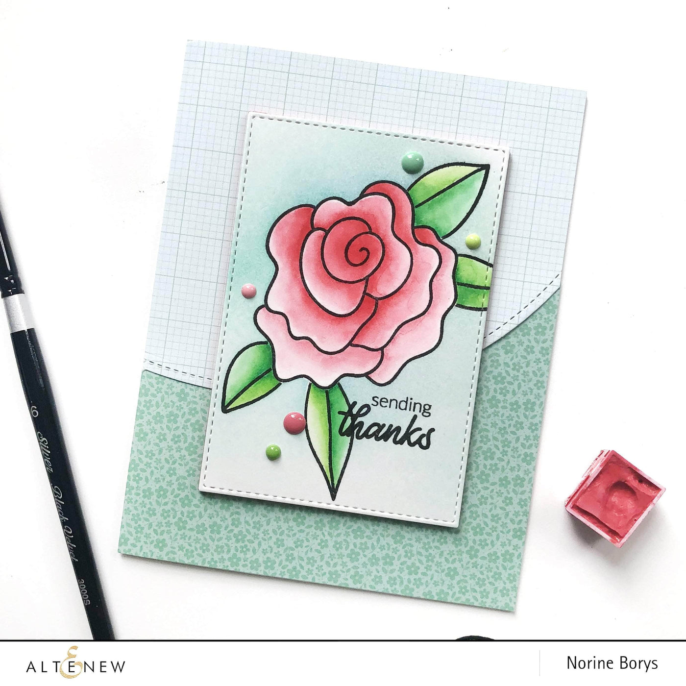 Photocentric Clear Stamps Wavy Roses Stamp Set