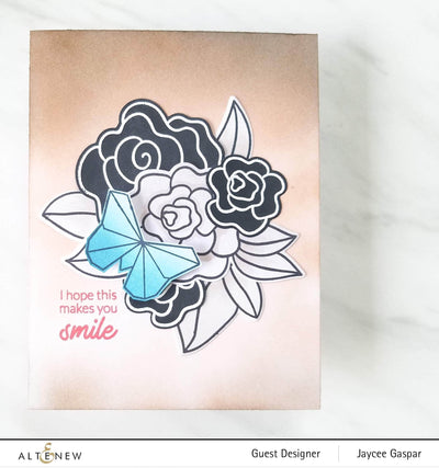 Photocentric Clear Stamps Wavy Roses Stamp Set