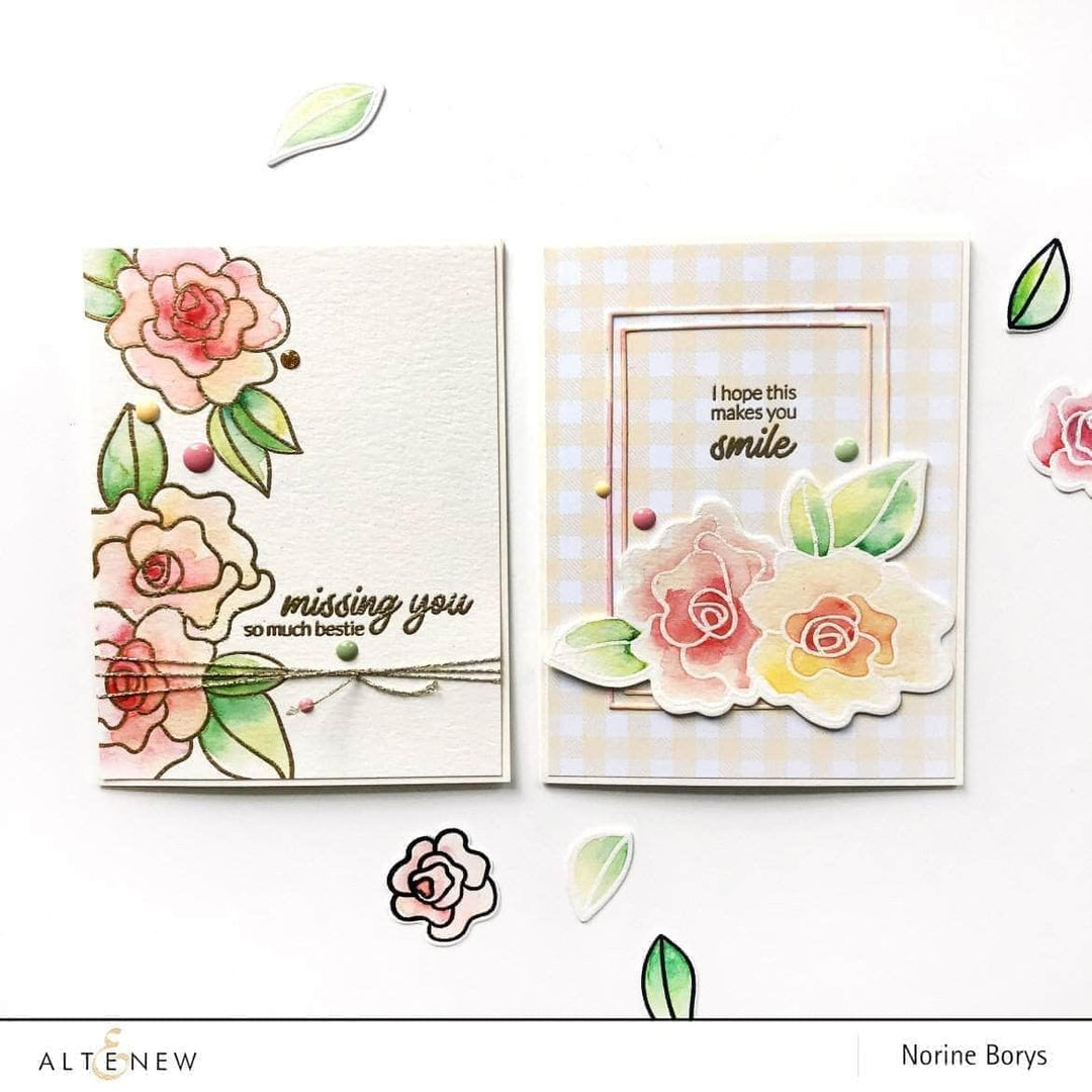 Photocentric Clear Stamps Wavy Roses Stamp Set