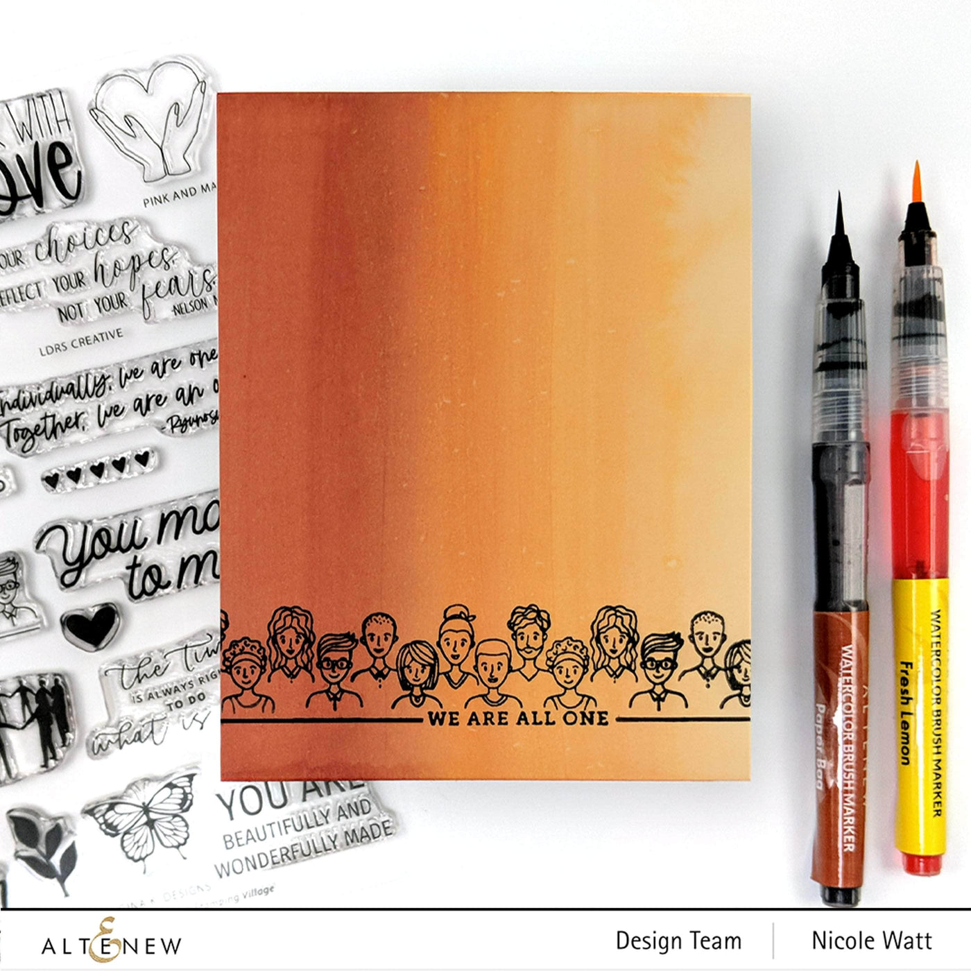 Photocentric Clear Stamps We Stand With You Stamp Set by the Stamping Village