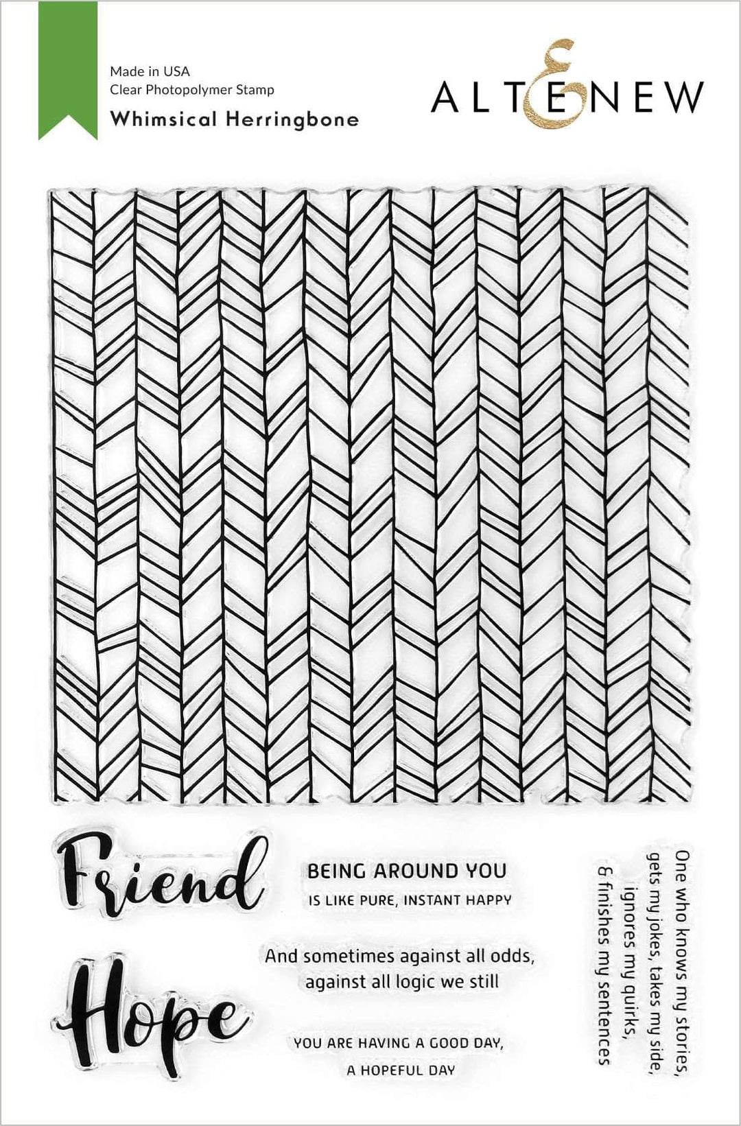 Photocentric Clear Stamps Whimsical Herringbone Stamp Set