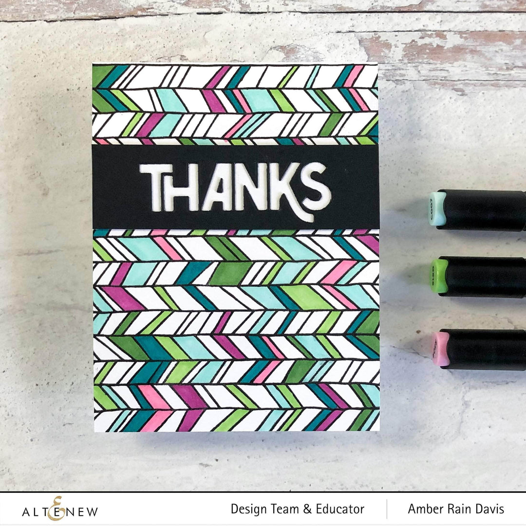 Photocentric Clear Stamps Whimsical Herringbone Stamp Set