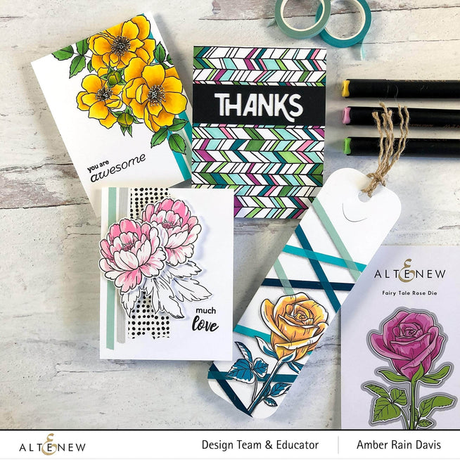 Photocentric Clear Stamps Whimsical Herringbone Stamp Set
