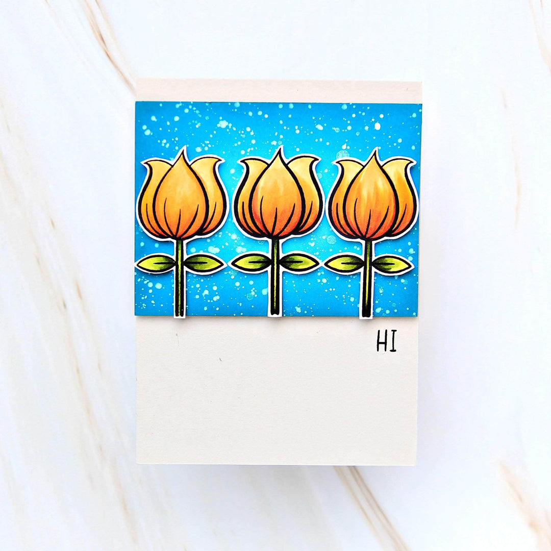 Photocentric Clear Stamps Whimsical Tulip Stamp Set