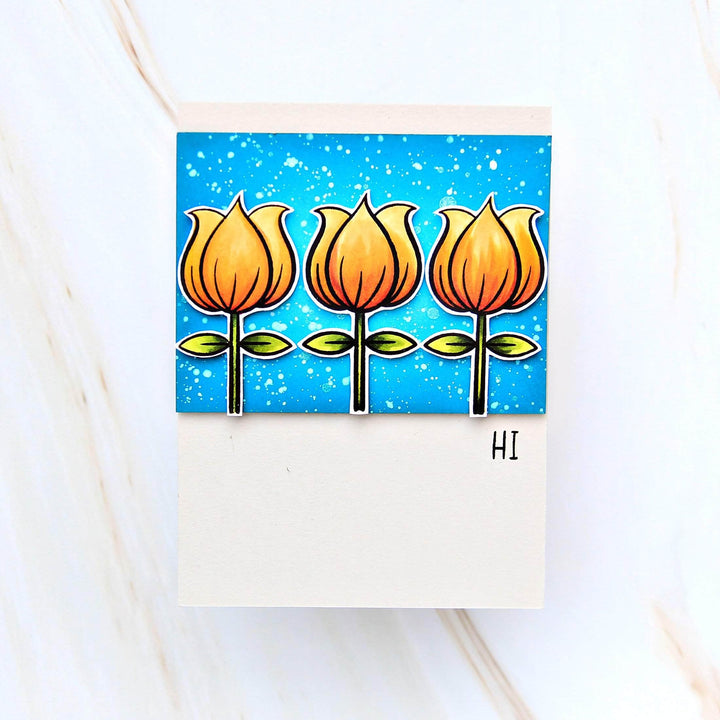 Photocentric Clear Stamps Whimsical Tulip Stamp Set