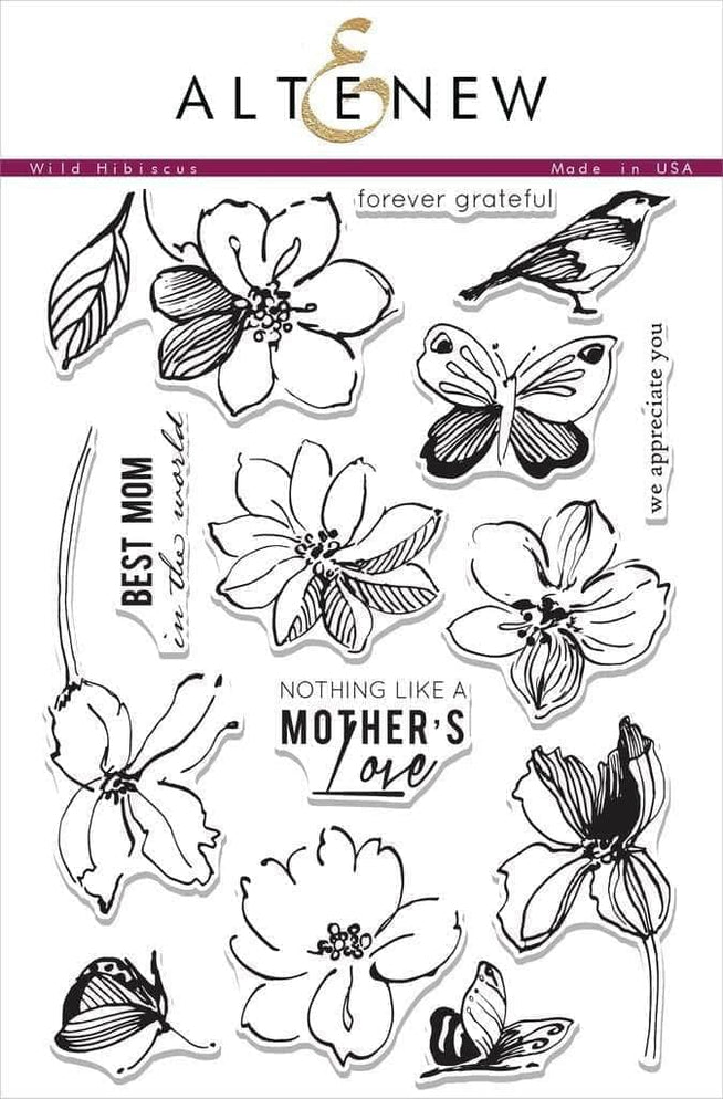 Photocentric Clear Stamps Wild Hibiscus Stamp Set