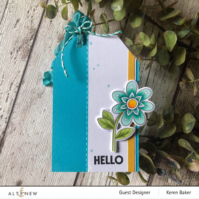 Altenew Wonder Bloom clear stamp set with floral and botanical designs on transparent sheets for crafting and card making.